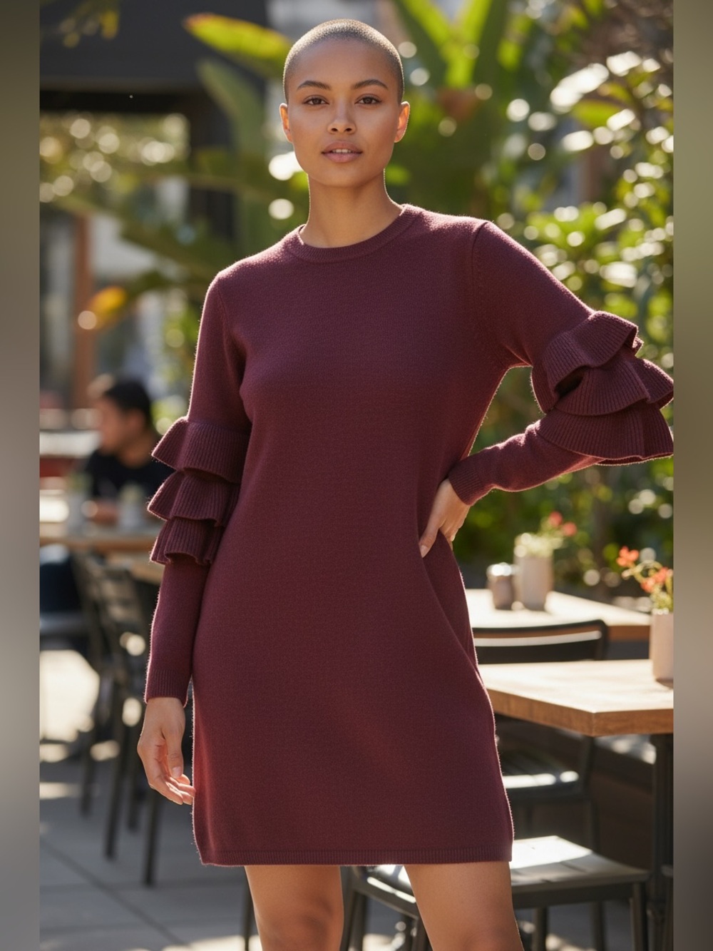 Moon & Madison Red Knit Skirt